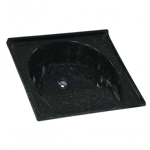Tanque Lavar Roupa Sintético - 67 X 62cm - Preto - Rorato