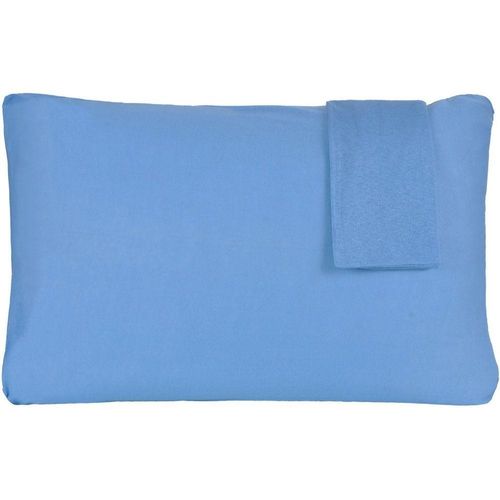 Jogo De Fronhas Serena Malha 100% Algodão 50x70cm Azul
