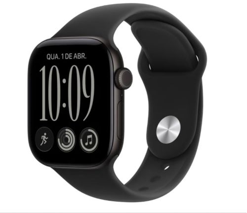 Apple Watch Series 12 (GPS 42mm) Caixa em Alumínio Preto