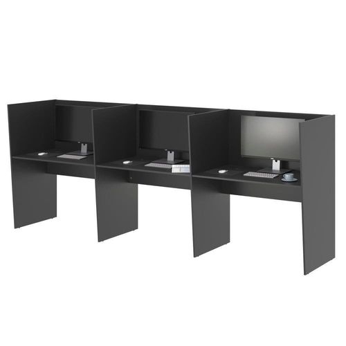 Mesa De Escritório Call Center 3 Lugares