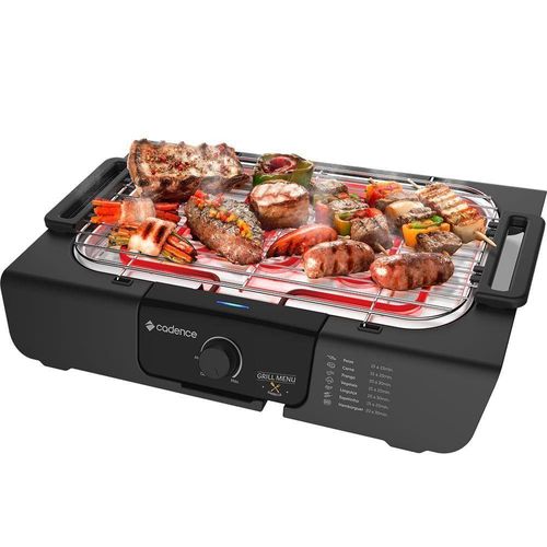 Churrasqueira Eletrica Grill Cadence 1800w Black Cook 110V