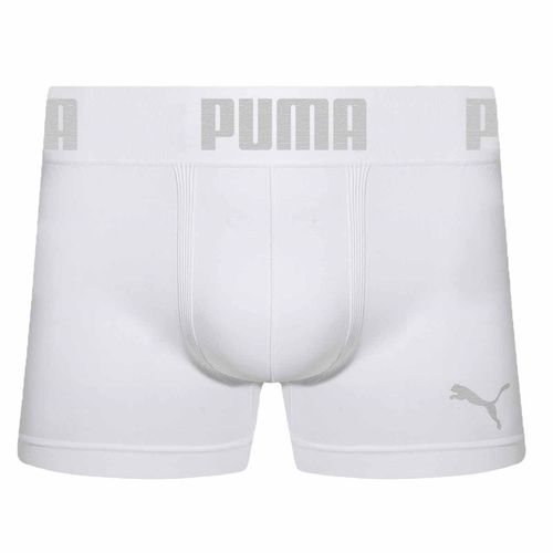 Cueca Boxer Puma Sem Costura Masculina - Branco