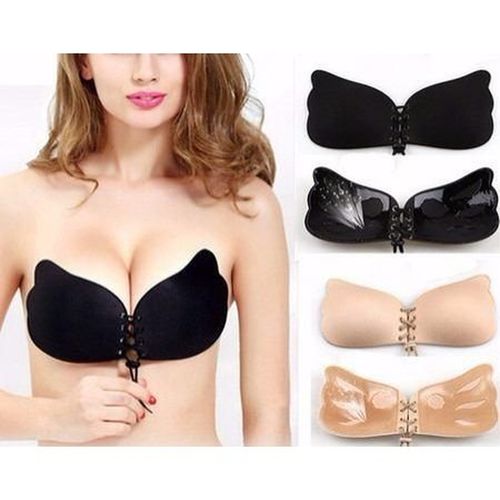 Sutiã Adesivo Invisível Levanta Seio PUSH UP Silicone BEGE