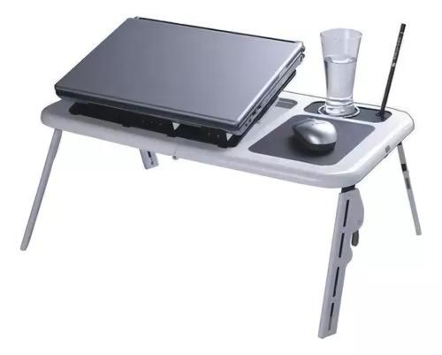 Mesa Dobrável Notebook Tablet 2 Cooler Mousepad Cabo Usb TMT