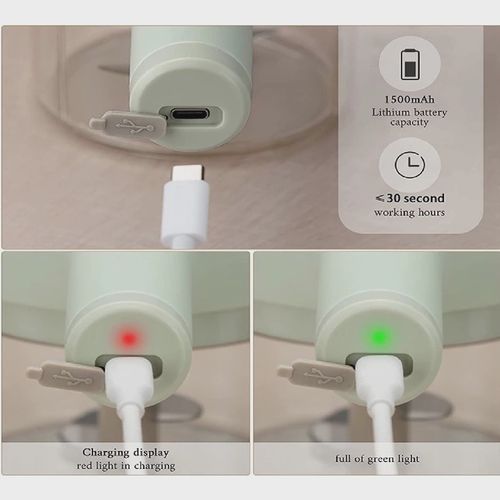 Kit 4 EM 1 Fatiador Cortador Picador De Legumes Elétrico Portátil Usb