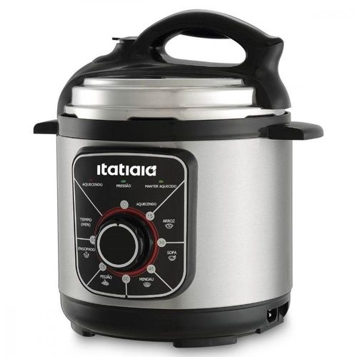 Panela De Pressão Elétrica Itatiaia Essencial 700w 3L Inox/preto 110V