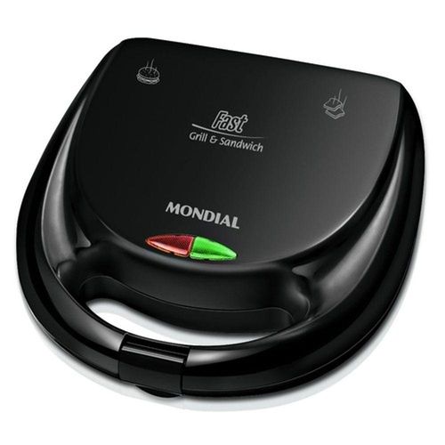 Sanduicheira Grill Toster Mondial 750w Preta 220V