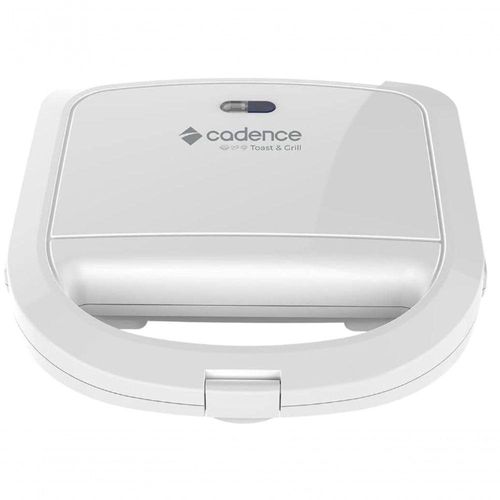 Sanduicheira Eletrica 750w Cadence Antiaderente Branca 220V