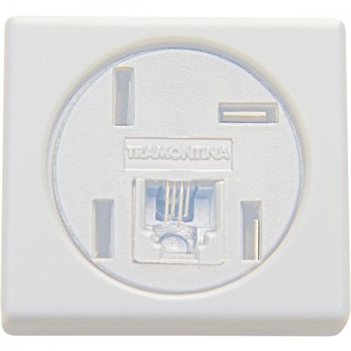 Módulo Tomada Telefone 4 Pinos e RJ 11 Tramontina Modelo Americano