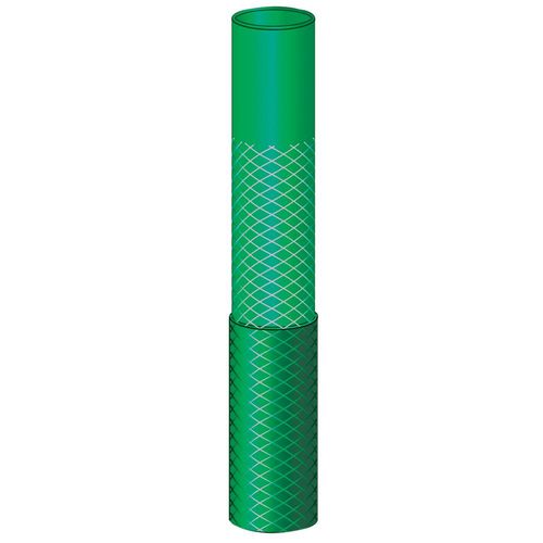 Mangueira Flex Tramontina Verde em PVC 3 Camadas 20 m com Engates Rosqueados, Esguicho e Suporte Mural