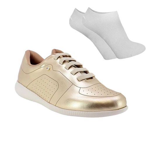 Kit Tênis Usaflex Casual Feminino + Par de Meia