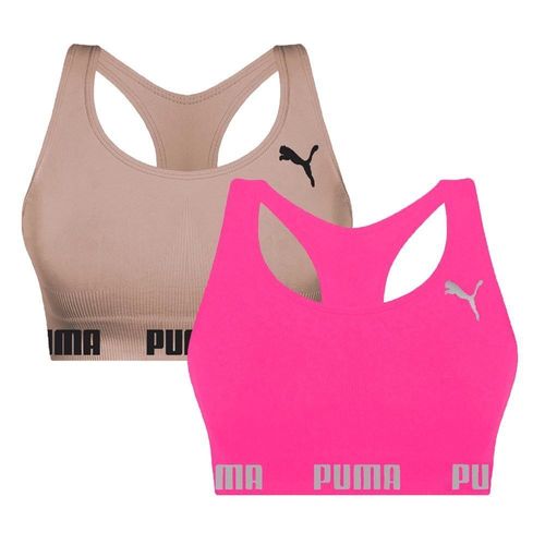 Kit 2 Tops Puma Nadador Sem Costura Feminino