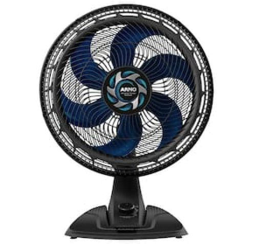 Ventilador de Mesa Arno Xtreme Force VB40 40cm com 3 Velocidades e 6 Pás – Preto