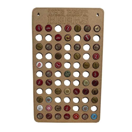 Quadro Decorativo Porta Tampinhas Mdf 30x50 ical D´rossi