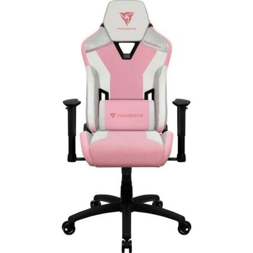Cadeira Gamer Thunderx3 Tc3 Sakura White com cor predominante Rosa