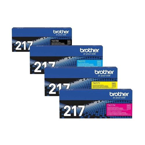 Kit 4 Toner Brother Tn217 Tn-217 Mfcl3750cdw Hll3210cw Dcpl3551cdw 217bk 217y 217m 217c