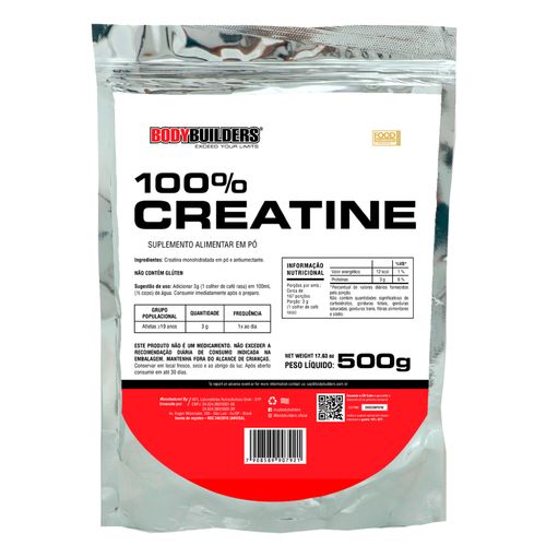 Creatina Monohidratada 100% Pura 500g - Bodybuilders