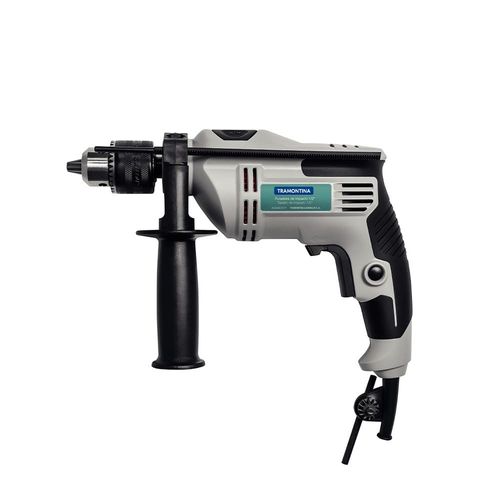 "Furadeira de Impacto Tramontina 1/2"" com Empunhadura Auxiliar e Sistema de Reversão - 500W"