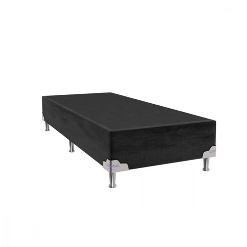 Base Para Cama Box Solteirão 96x203x28 Sued Preto Portobel Preto