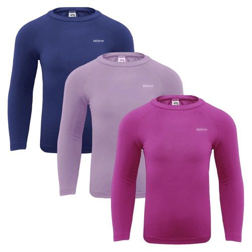 Kit 3 Camisas Térmicas Selene Proteção UV50+ Infantl