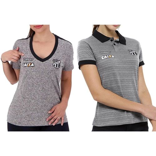 Kit 2 Camisas Topper Ceará 2018 Feminina