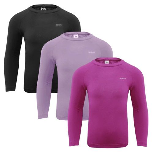Kit 3 Camisas Térmicas Selene Proteção UV50+ Infantl