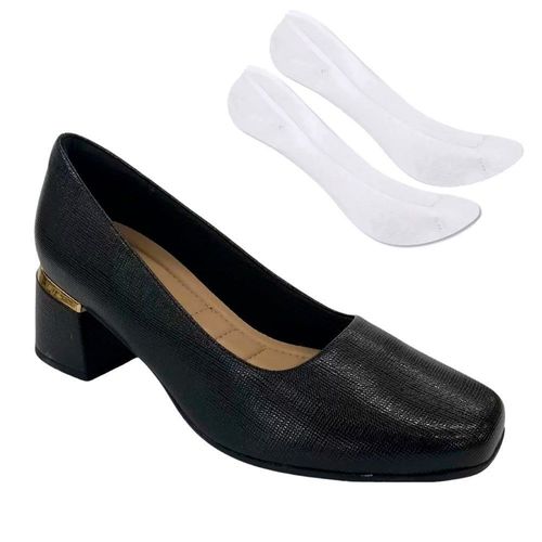 Kit Sapato Piccadilly Estela Feminino + Par de Meia