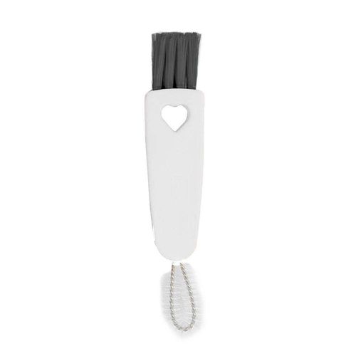 Escova De Limpeza Multiuso Para Teclado Cantos Frisos Notebooks 3 Em 1 Branco
