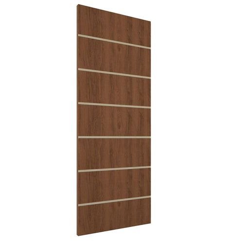 Kit 4 Portas De Madeira Frisada U.v 210cm X 70cm - R50vl Imbuia