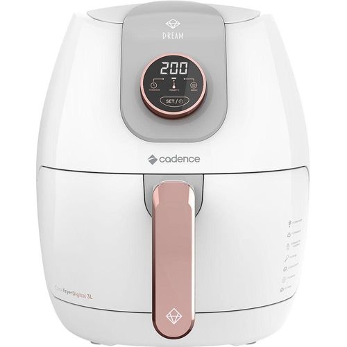 Fritadeira Sem Óleo 3L Cadence Dream Rosé Gold 220V