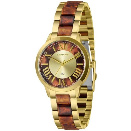 Relógio Lince Feminino Analógico Dourado – LRT4792L38C3KN