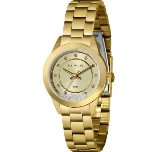 Relógio Lince Feminino Analógico Dourado – LRG4733L34 C1KX