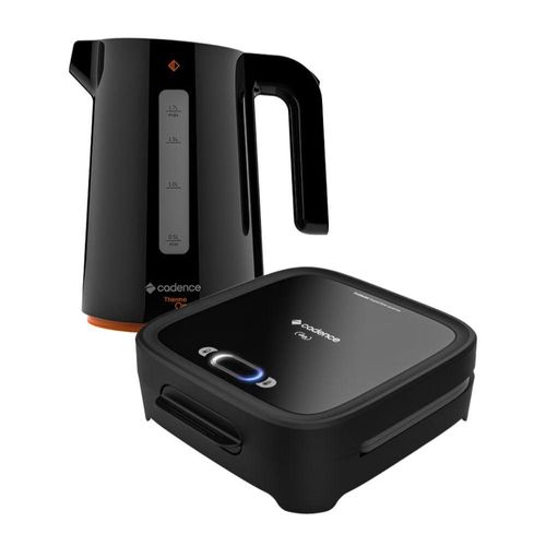 Kit Click Cadence - Sanduicheira E Chaleira Contrast 220V