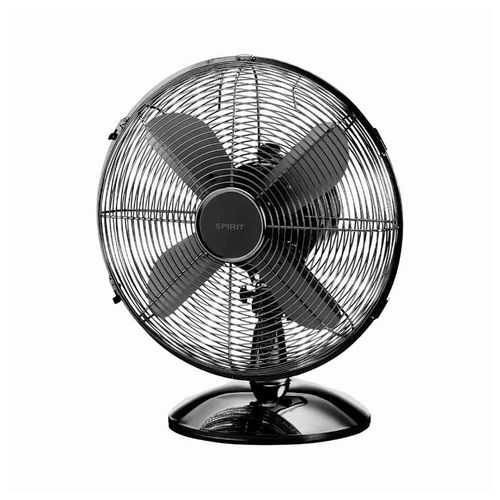 Ventilador de Mesa 40cm Spirit Retro com 3 Velocidades e Função Oscilação – Chumbo Metálico