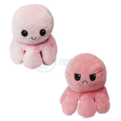Polvo Reversível De Pelúcia 2 Em 1 Tiktok Pink E Rosa
