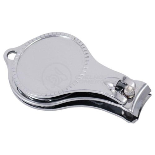 Kit 5 Cortador Unha C/ Lixa Inox Abridor Garrafa Chaveiro