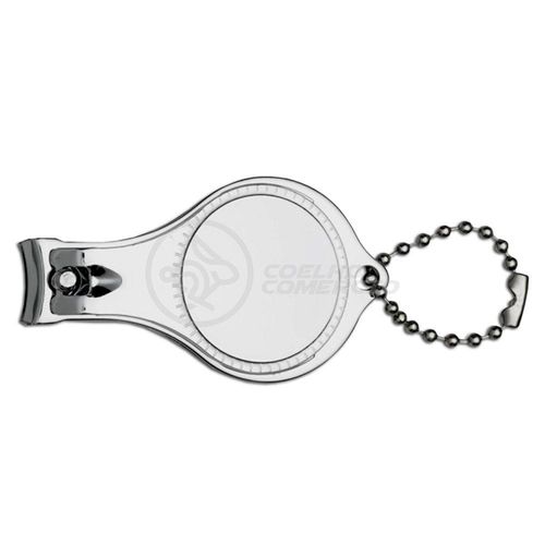Kit 10 Cortador Unha C/ Lixa Inox Abridor Garrafa Chaveiro