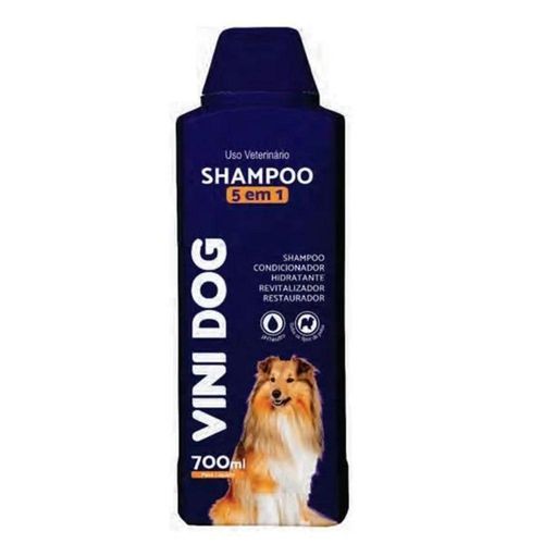 Shampoo Cão 5 Em 1 De 700ml Vini Dog