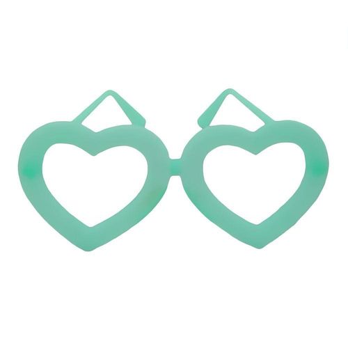 Óculos Sem Lentes Coração Brilha No Escuro - 10 Unidades