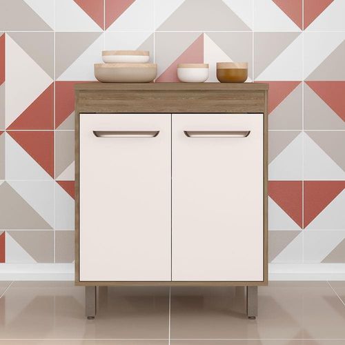 Balcão Poliman Barcelona com 2 Portas e 1 Prateleira