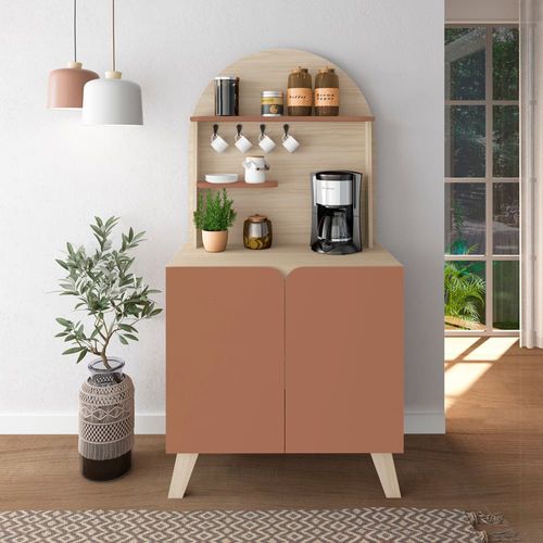 Cantinho do Café Artely Viena com 2 portas e 3 prateleiras – 80cm de largura