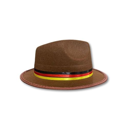 Chapéu Alemão Elegante Marrom Sem Pluma