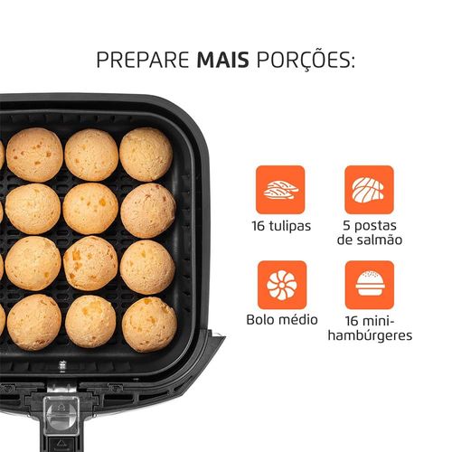 Fritadeira Elétrica Sem Óleo Air Fryer Mondial Family AFN40FB 4 L – Preta