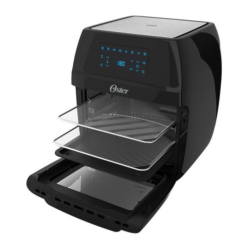 Fritadeira Elétrica Sem Óleo Oster Oven Fryer OFRT780 3 em 1 12L - Preta