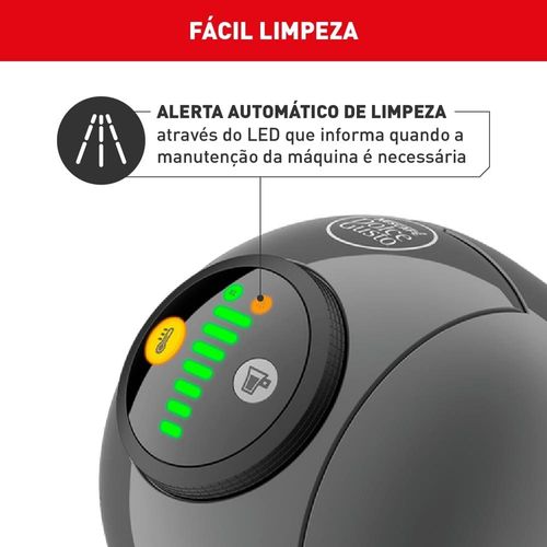 Máquina de Café Arno Nescafé Dolce Gusto Genio Basic DGS5 Multi bebidas, Digital e Automática - Grafite