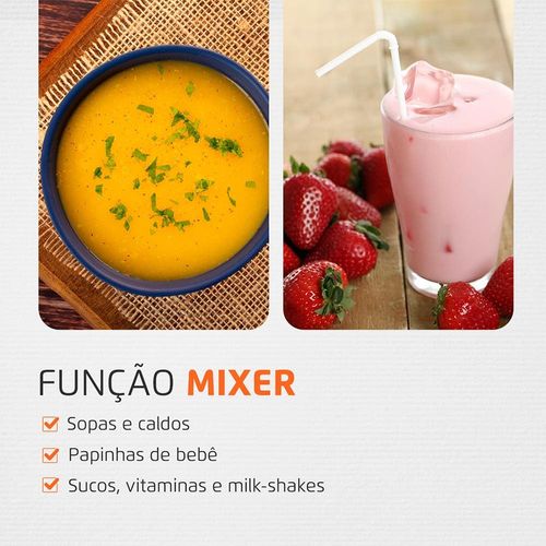 Mixer Mondial M-14 3 em 1 Turbo 350W - Preto