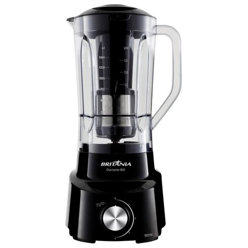 Liquidificador Britânia Diamante 800 com Função Ice, Função Pulsar, 1050W e 4 Velocidades - Preto