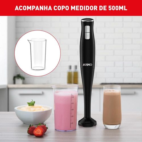 Mixer Arno Turbomix Pro 3 em 1 MX31 400W – Preto