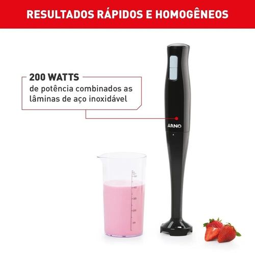 Mixer Arno Turbomix DUO MX21 200W – Preto