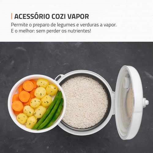 Panela Elétrica de Arroz Mondial Bianca Rice NPE-05 5 Xícaras - Branca
